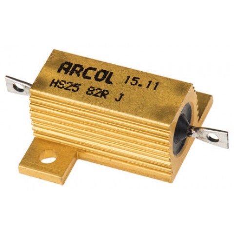 HS 25W 82R J HEATSINK RESISTOR 5% 